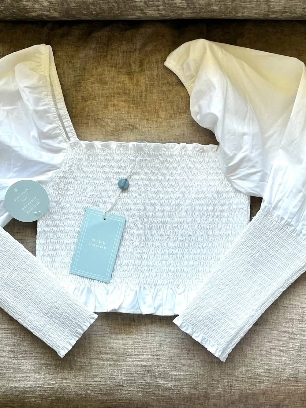 Hill House Home The Grace Nap Top White Size M NWT